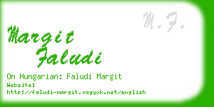 margit faludi business card